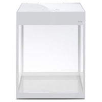 Aquarium Glossy Cube Day & Night Blanc Laqué LED AQUAEL - 135L