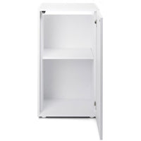 Aquarium Glossy Cube Day & Night Blanc Laqué LED AQUAEL - 135L