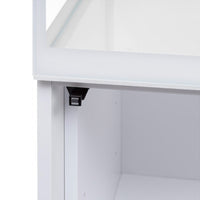 Aquarium Glossy Cube Day & Night Blanc Laqué LED AQUAEL - 135L