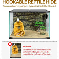 Hookable Multi-Levels Hideout REPTIZOO - Cachette Multi-Niveaux à Suspendre