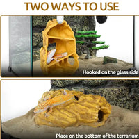 Hookable Multi-Levels Hideout REPTIZOO - Cachette Multi-Niveaux à Suspendre