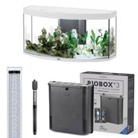 Sublime Horizon 120 AQUATLANTIS Blanc Laqué - Aquarium Equipé 249 L