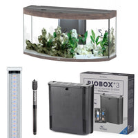 Sublime Horizon 120 AQUATLANTIS Chêne Sauvage - Aquarium Equipé 249 L