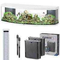 Sublime Horizon 200 AQUATLANTIS Blanc Laqué - Aquarium Equipé 573 L