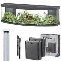 Sublime Horizon 200 AQUATLANTIS Gris Vésuve Laqué - Aquarium Equipé 573 L