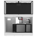 Marine X 3620 Peninsula Schwarzer Wasserbox - Aquarium Marine 224 l