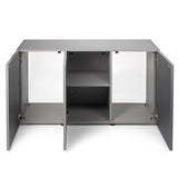 Meuble Glossy 150 Noir Laqué - AQUAEL