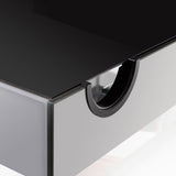 Aquarium Glossy Cube Day & Night Gris Laqué LED AQUAEL - 135L