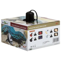 REPTIZOO Zwarte reflectorkoepel - Max. 150W