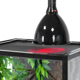REPTIZOO Zwarte diepe reflectorkoepel - Max. 200W