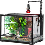 REPTIZOO Zwarte diepe reflectorkoepel - Max. 200W