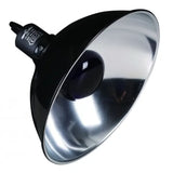 REPTIZOO Grote zwarte reflectorkoepel - Max. 200W