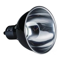 REPTIZOO Zwarte reflectorkoepel - Max. 75W