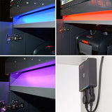 Aquarium Incpiria 430 LED Graphit / Chêne rustique Équipé EHEIM - 430L