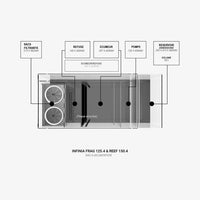 Infinia Reef 150.4 Blanc WATERBOX - Aquarium Récifal 400 L