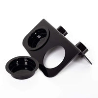 REPTIZOO Mangiatoia magnetica doppia nera - 15 cm