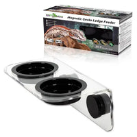 Mangiatoia doppia traslucida REPTIZOO - 15 cm