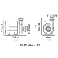 Pompe Syncra SDC 7.0 SICCE - 3000 à 7000 L/h