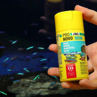 ProNovo Neon Grano XXS JBL - Aliment de base en granulés pour tout petit poissons d'aquarium de 1 à 3 cm