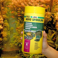 ProNovo Spirulina Flakes M JBL - Aliment de base en Flocons pour poissons herbivores de 8 à 20 cm