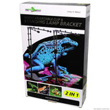 REPTIZOO Lampstatief met dubbele koepel