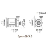 Pompa Syncra SDC 6.0 SICCE - da 2000 a 5500 L/h