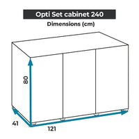 Aquarium Opti Set 240 Noir AQUAEL - 240L