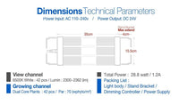 Rampe LED eau douce LICAH - LDP-400