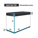 Aquarium Opti Set 125 Noir AQUAEL - 125L