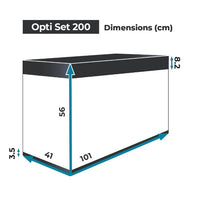 Aquarium Opti Set 200 Noir AQUAEL - 200L