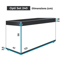 Aquarium Opti Set 240 Blanc AQUAEL - 240L