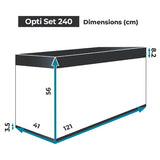 Aquarium Opti Set 240 Noir AQUAEL - 240L