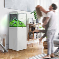 Aqua Tower 163 AQUATLANTIS Blanc - Aquarium Équipé 133 L