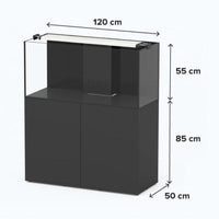Aquaview 120 AQUATLANTIS Noir Laqué - 278 L