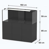 Aquaview 150 AQUATLANTIS Noir Laqué - 415 L