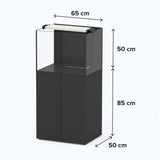Aquaview 65 AQUATLANTIS Noir Laqué - 136 L