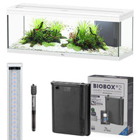 Prestige 120 AQUATLANTIS Standard Blanc - Aquarium Équipé 170 L