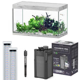 Sublime 100 x 50 AQUATLANTIS Chêne Blanc - Aquarium Equipé 246 L