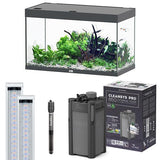 Sublime 100 x 50 AQUATLANTIS Gris Vésuve Laqué - Aquarium Equipé 246 L