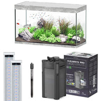 Sublime 120 x 50 LED AQUATLANTIS Béton - Aquarium Equipé 333 L