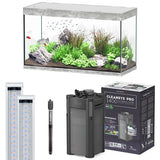 Sublime 120 x 50 LED AQUATLANTIS Béton - Aquarium Equipé 333 L