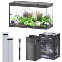 Sublime 120 x 50 LED AQUATLANTIS Gris Vésuve Laqué - Aquarium Equipé 333 L