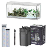 Sublime 150 x 50 AQUATLANTIS Chêne Blanc - Aquarium Equipé 419 L