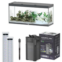 Sublime 150 x 50 AQUATLANTIS Gris Vésuve Laqué - Aquarium Equipé 419 L