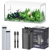 Sublime 150 x 60 AQUATLANTIS Blanc Laqué - Aquarium Equipé 545 L