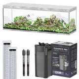 Sublime 200 x 60 AQUATLANTIS Béton - Aquarium Equipé 676 L