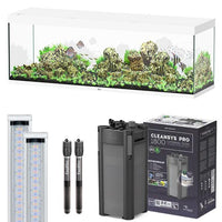 Sublime 200 x 60 AQUATLANTIS Blanc Laqué - Aquarium Equipé 676 L
