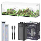 Sublime 200 x 60 AQUATLANTIS Blanc Laqué - Aquarium Equipé 676 L