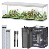 Sublime 200 x 60 AQUATLANTIS Chêne Blanc - Aquarium Equipé 676 L