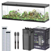 Sublime 200 x 60 AQUATLANTIS Noir Laqué - Aquarium Equipé 676 L
